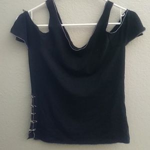 Lip service gothic black top